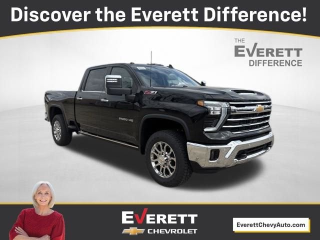 2026 Chevrolet Silverado 2500 HD LTZ in Black — front three-quarter view