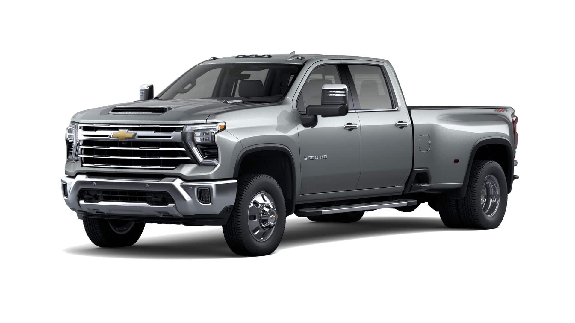 2026 Chevrolet Silverado 3500 HD LTZ DRW in Sterling Gray Metallic — front three-quarter view