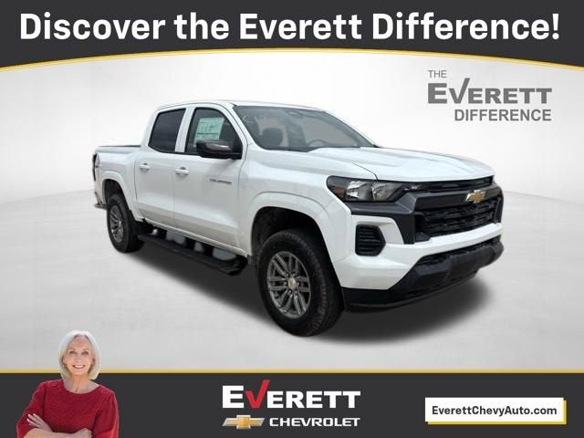 2026 Chevrolet Colorado LT in Summit White — front three-quarter view