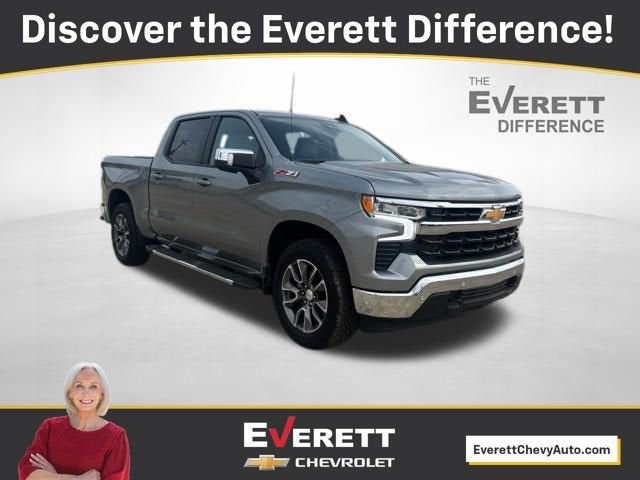 2026 Chevrolet Silverado 1500 LT in Sterling Gray Metallic — front three-quarter view