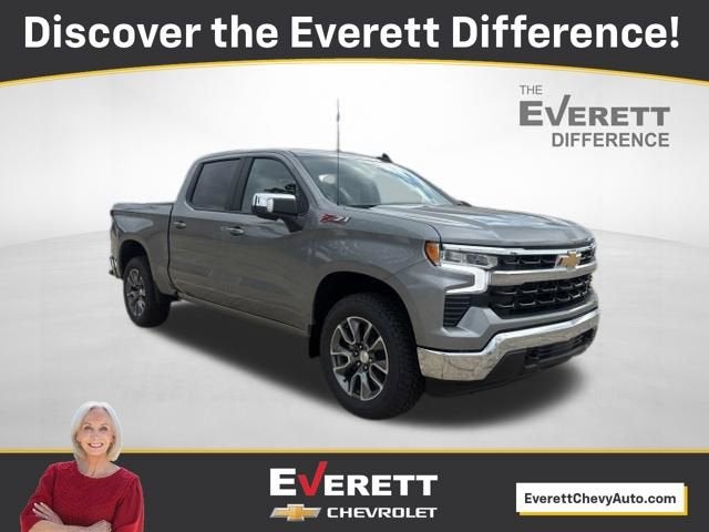 2026 Chevrolet Silverado 1500 LT in Sterling Gray Metallic — front three-quarter view