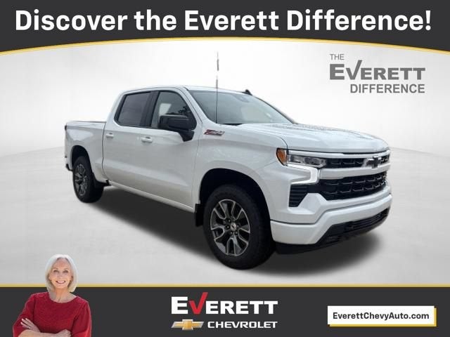 2026 Chevrolet Silverado 1500 RST in Summit White — front three-quarter view