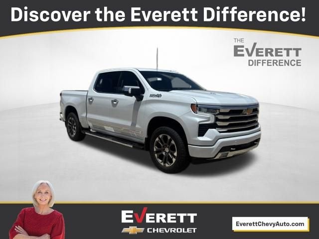 2026 Chevrolet Silverado 1500 High Country in Polar White Tricoat — front three-quarter view