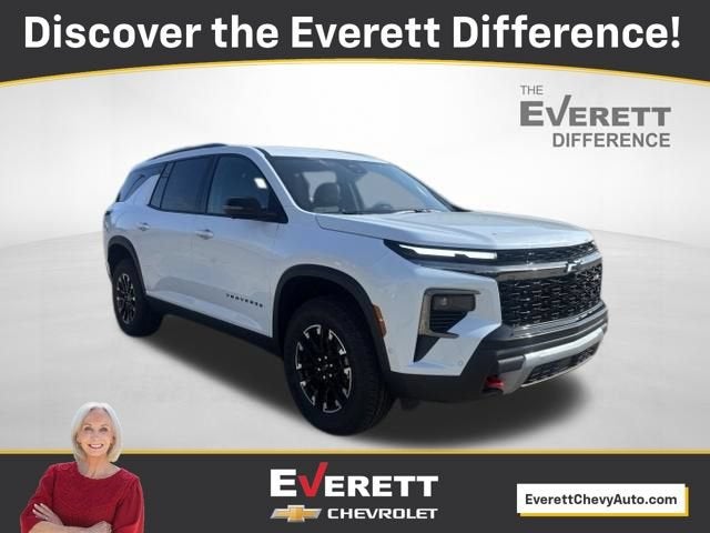 2026 Chevrolet Traverse Z71 in Polar White Tricoat — front three-quarter view
