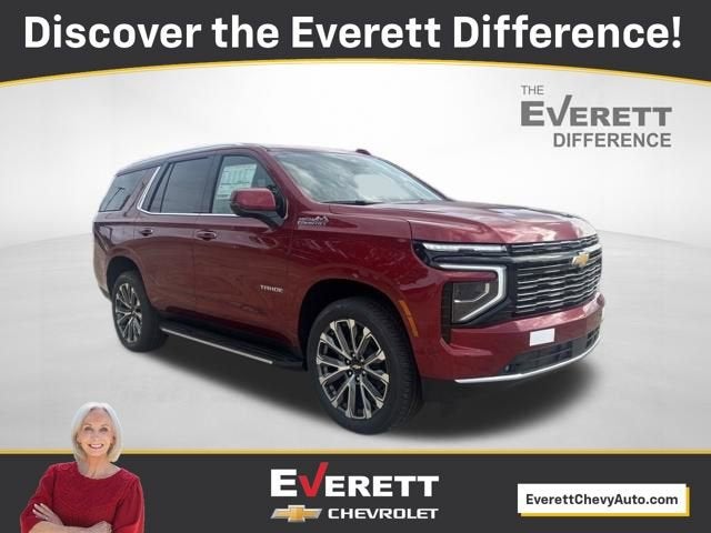 2026 Chevrolet Tahoe High Country in Radiant Red Tintcoat — front three-quarter view