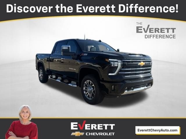 2026 Chevrolet Silverado 2500 HD LT in Black — front three-quarter view