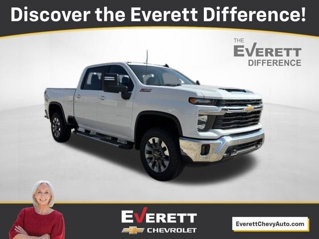 2026 Chevrolet Silverado 2500 HD LT in Summit White — front three-quarter view