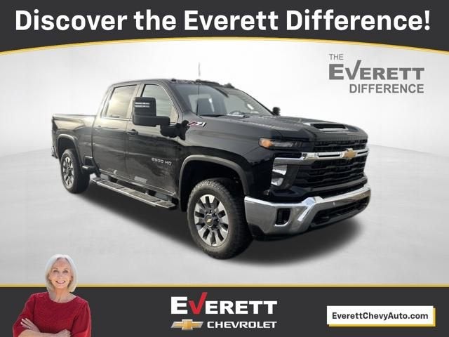 2026 Chevrolet Silverado 2500 HD LT in Black — front three-quarter view