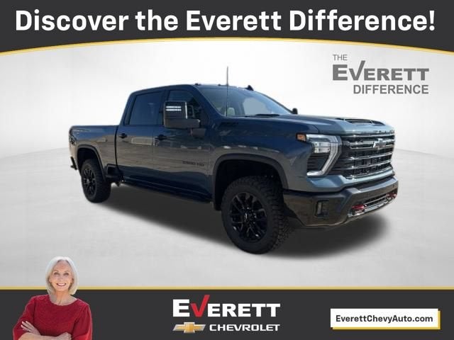 2026 Chevrolet Silverado 2500 HD LTZ in Lakeshore Blue Metallic — front three-quarter view