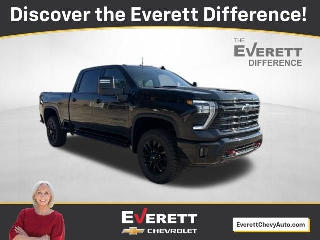 2026 Chevrolet Silverado 2500 HD LTZ in Black — front three-quarter view