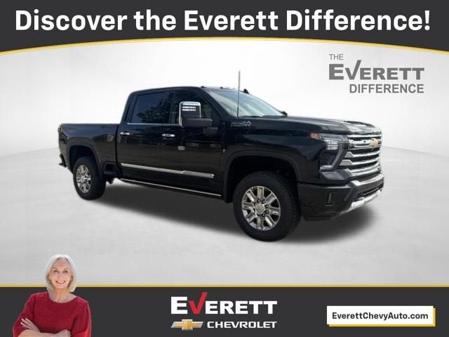 2026 Chevrolet Silverado 2500 HD High Country in Black — front three-quarter view