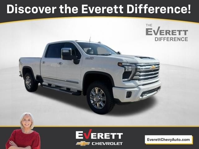 2026 Chevrolet Silverado 2500 HD High Country in Summit White — front three-quarter view