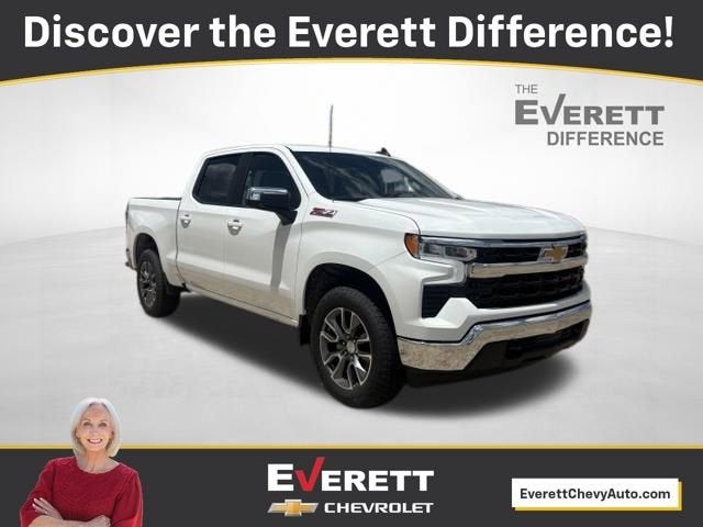 2026 Chevrolet Silverado 1500 LT in Summit White — front three-quarter view