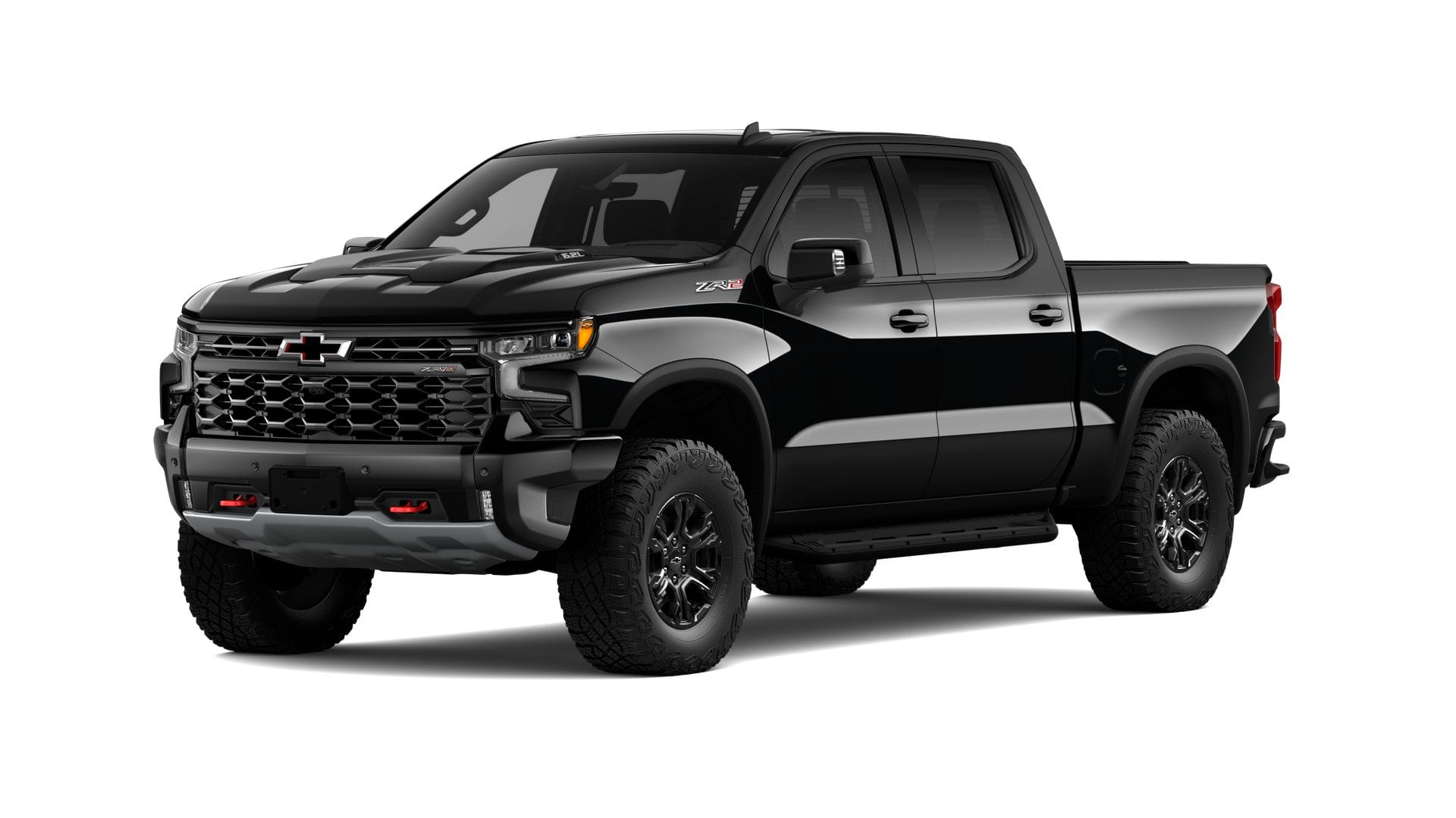 2026 Chevrolet Silverado 1500 ZR2 in Black — front three-quarter view