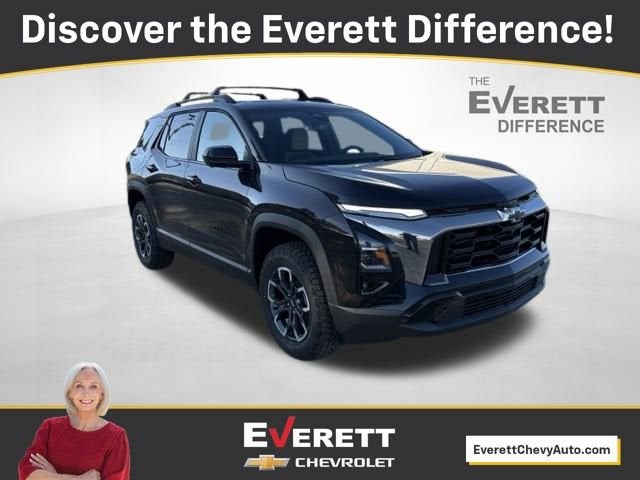2026 Chevrolet Equinox ACTIV in Mosaic Black Metallic — front three-quarter view