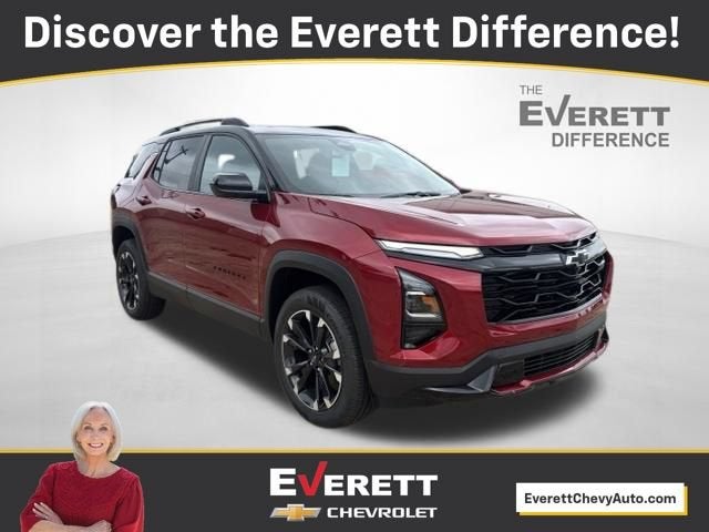 2026 Chevrolet Equinox RS in Radiant Red Tintcoat — front three-quarter view