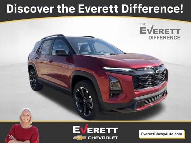 2026 Chevrolet Equinox RS in Radiant Red Tintcoat — front three-quarter view