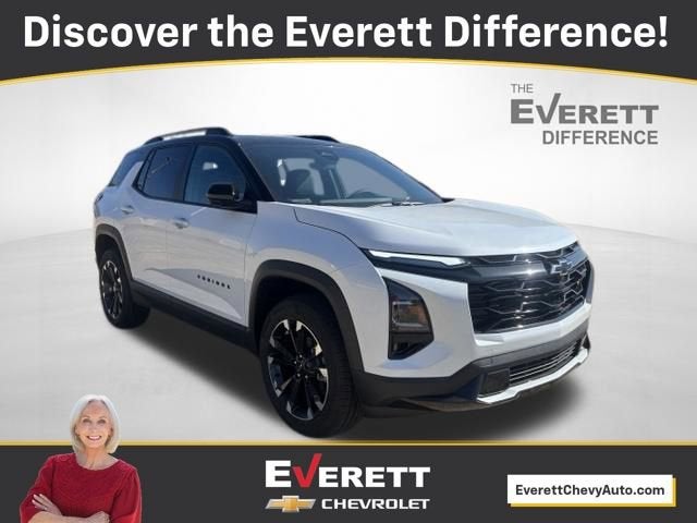 2026 Chevrolet Equinox RS in Polar White Tricoat — front three-quarter view