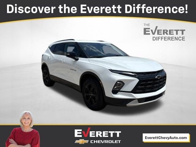 2026 Chevrolet Blazer 3LT in Summit White — front three-quarter view