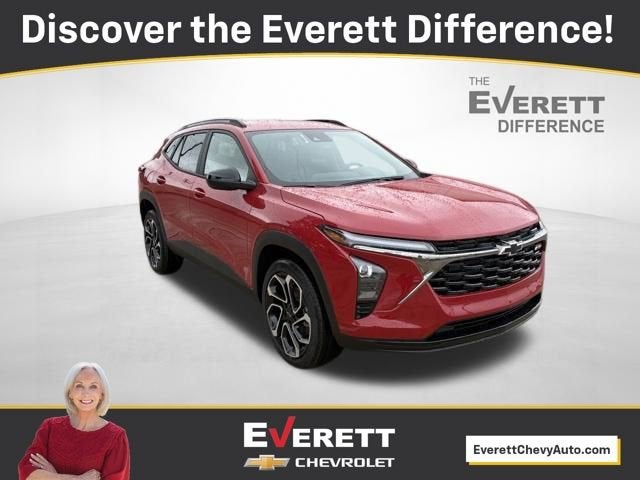 2026 Chevrolet Trax 2RS in Apex Red — front three-quarter view