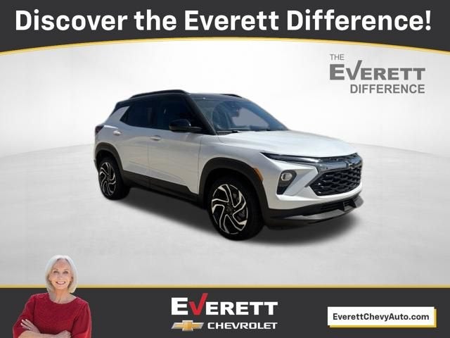 2026 Chevrolet Trailblazer RS in Iridescent Pearl Tricoat — front three-quarter view